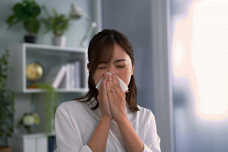 アレルギー（花粉症、アレルギー性鼻炎、蕁麻疹など）のイメージ写真